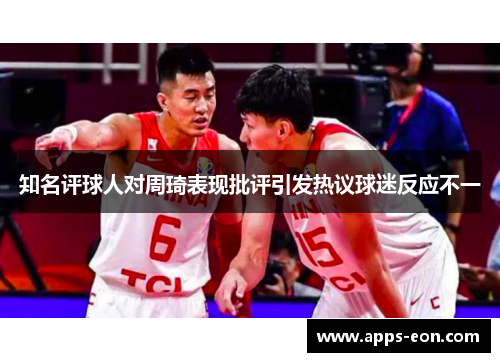 知名评球人对周琦表现批评引发热议球迷反应不一